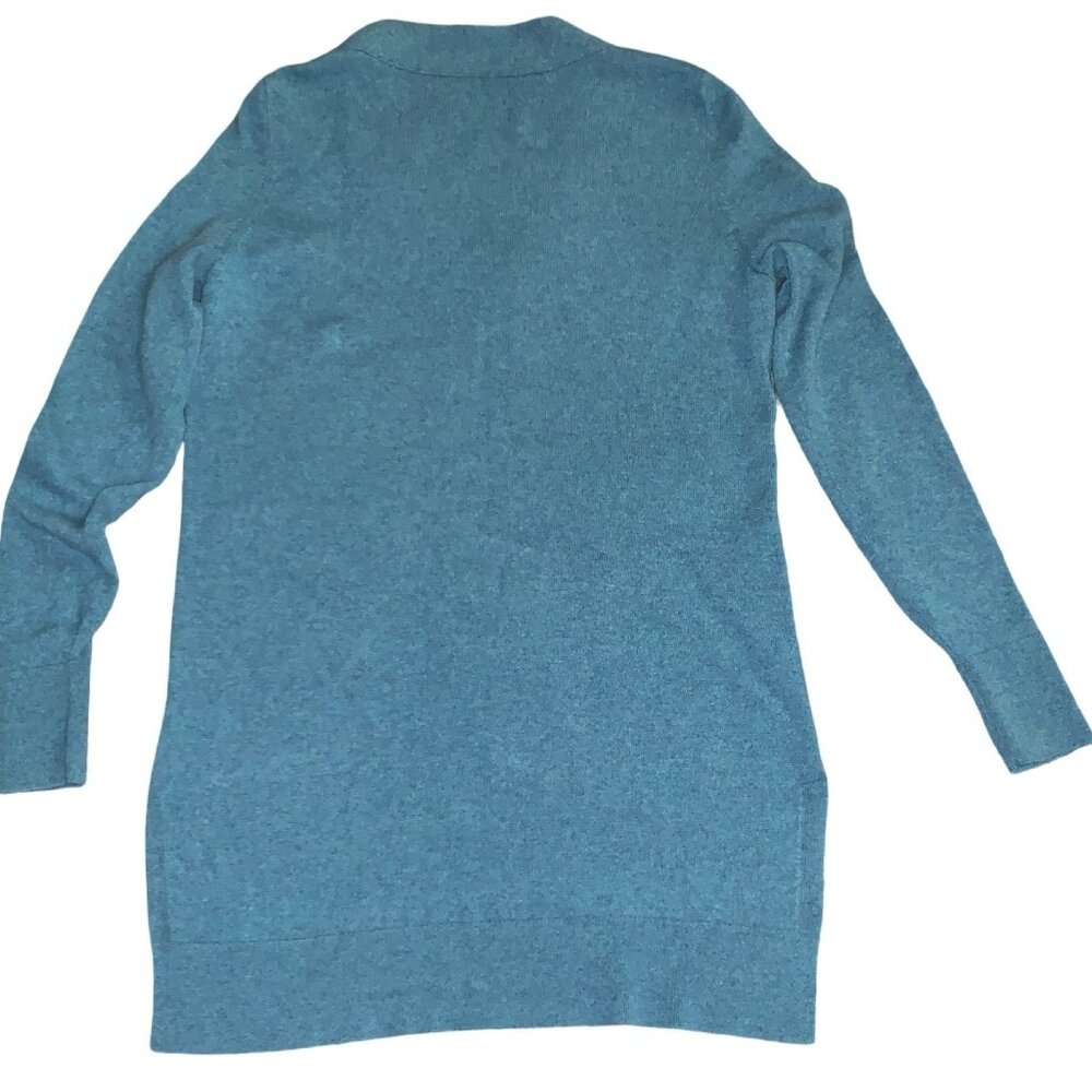 Cynthia Rowley Womens 100% 2 Ply Cashmere V-neck Sweater Sz S Blue Pullover Read - Picture 2 of 7